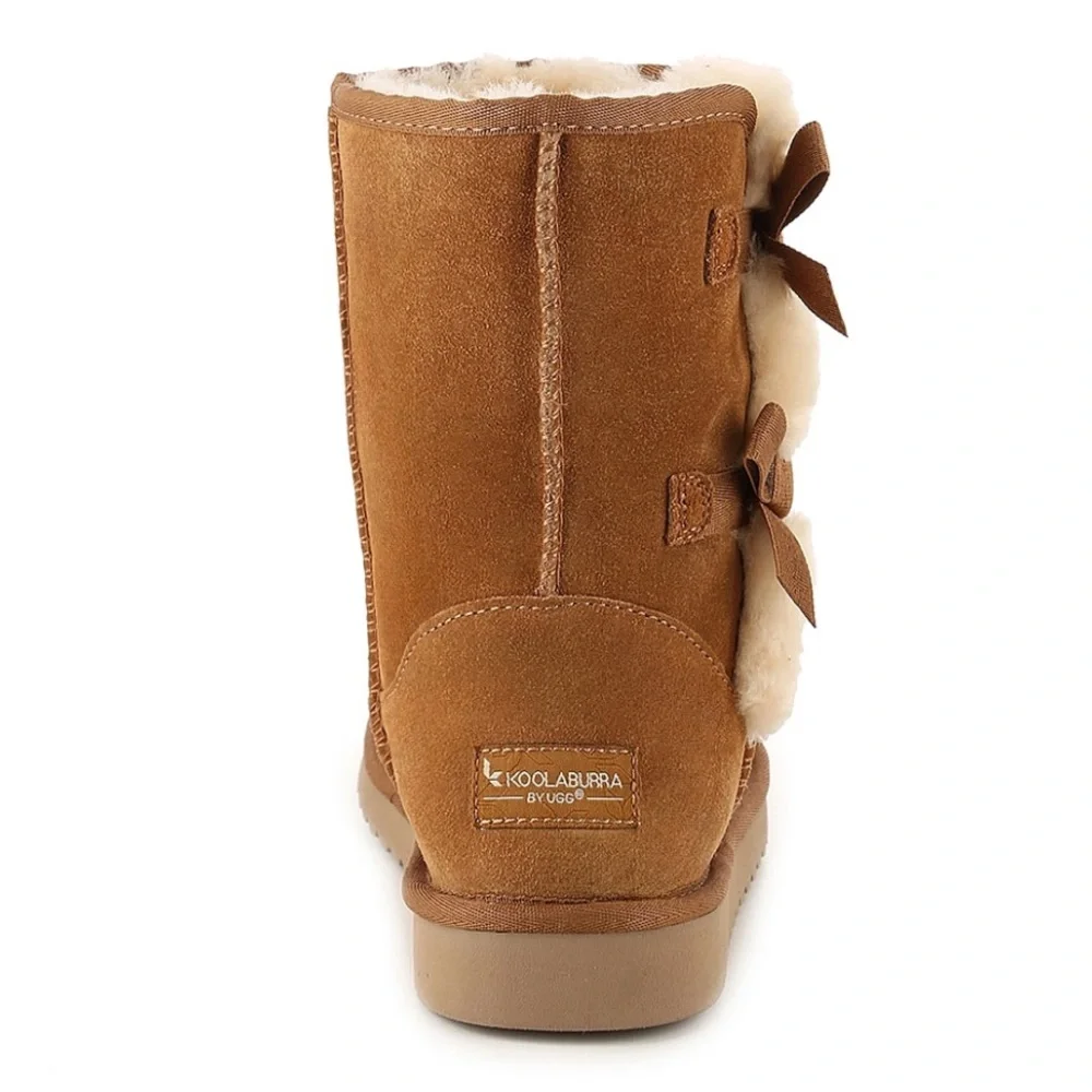Koolaburra by Ugg - Victoria Short Bootie - Women’s 8 - Cognac - Picture 4 of 15